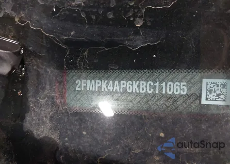 2019 Ford Edge St из США, поврежденный, VIN 2FMPK4AP6KBC11065